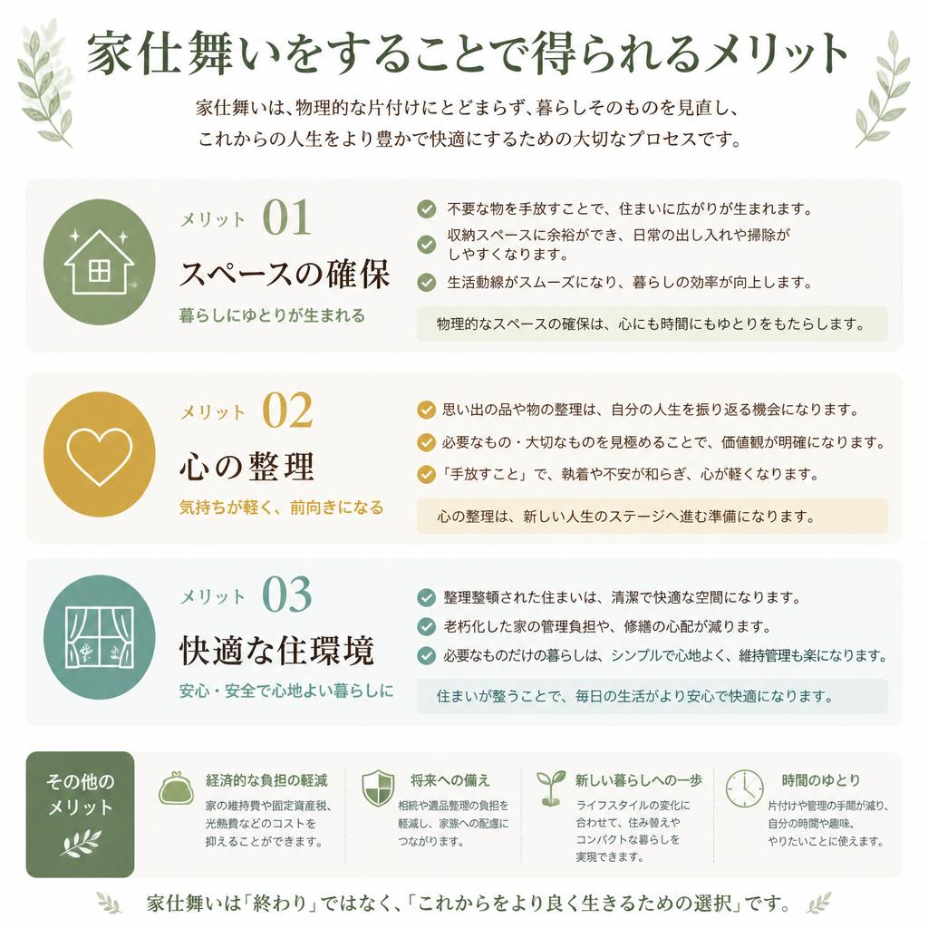 家仕舞いのメリット
