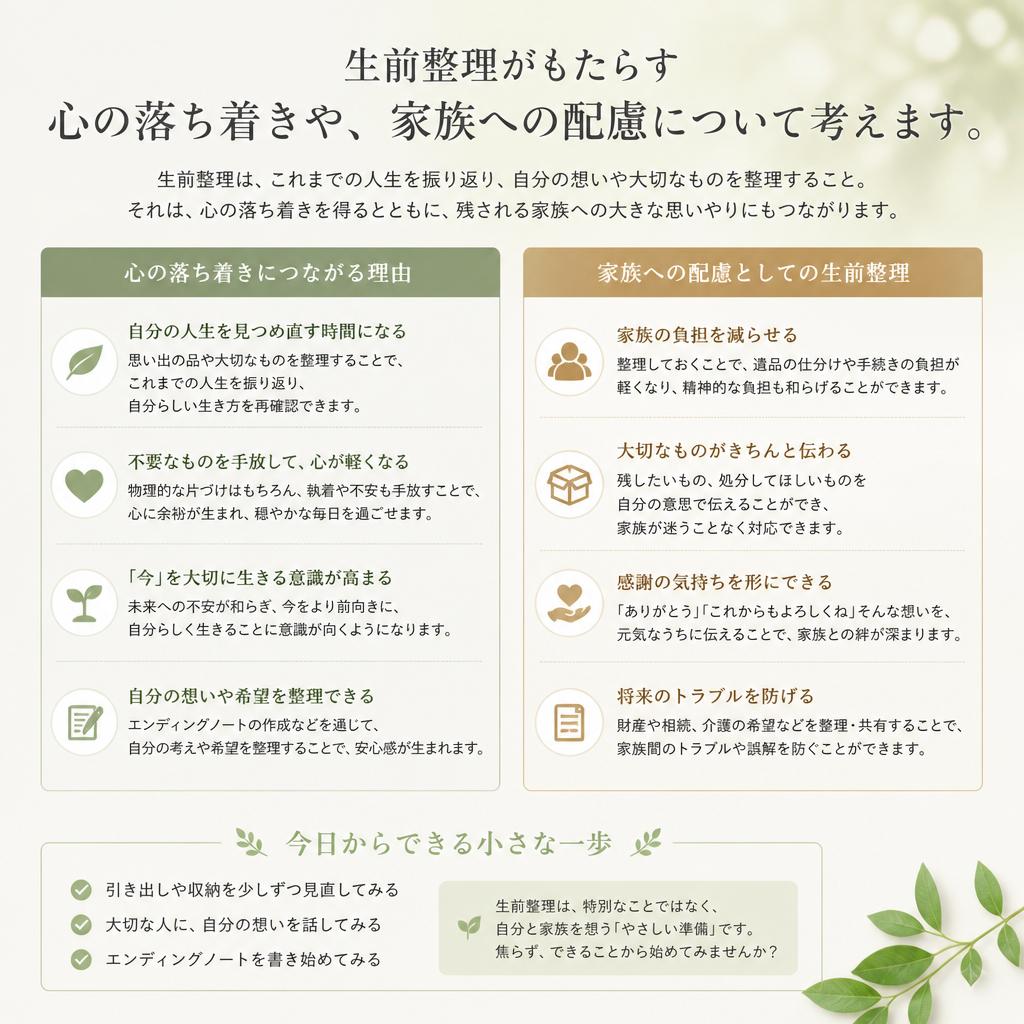 なぜ生前整理が必要なのか？