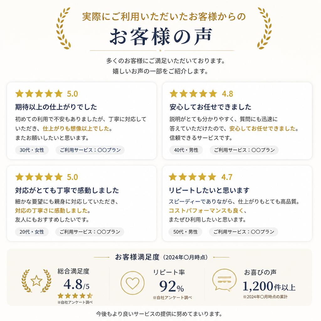 お客様の声