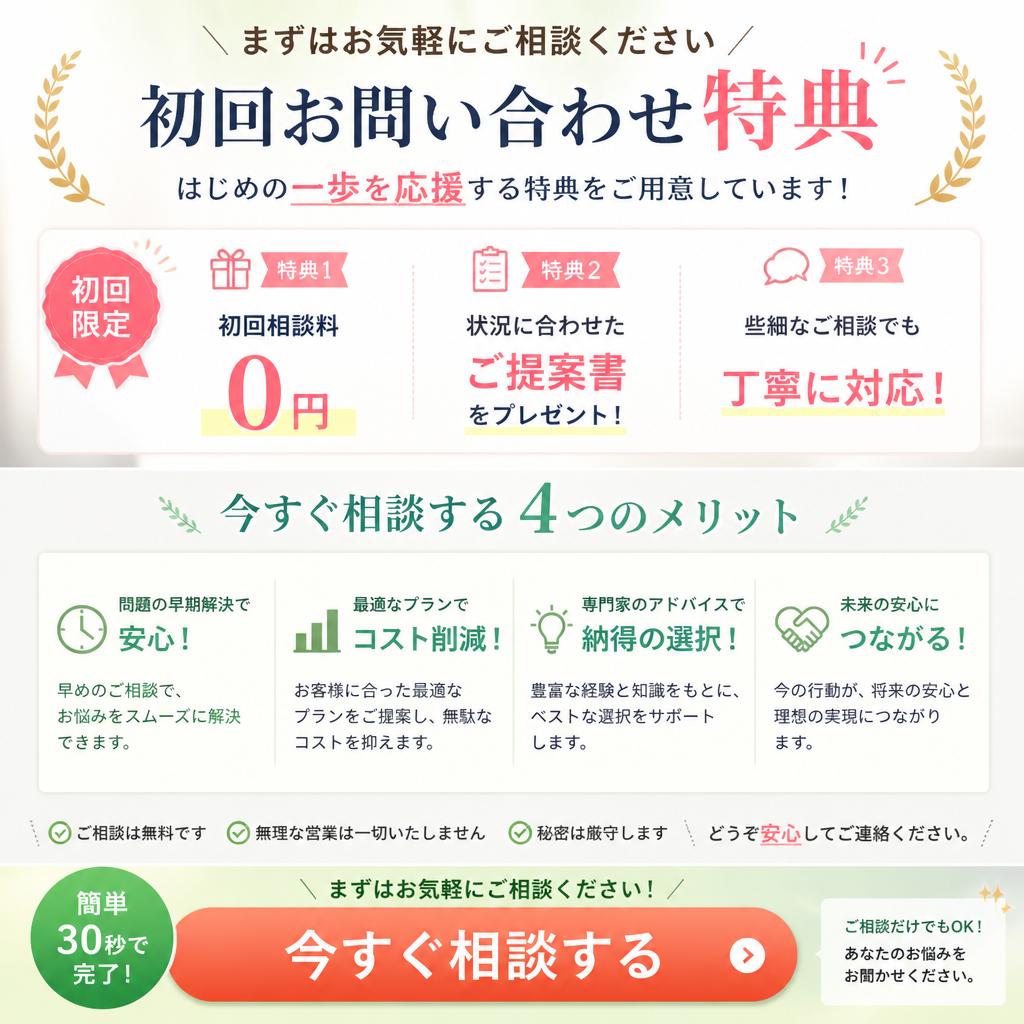 今すぐお問い合わせを！