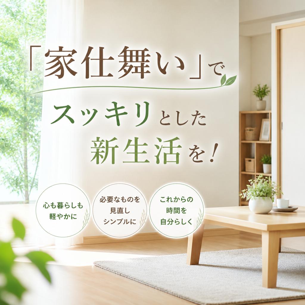 「家仕舞い」でスッキリとした新生活を！