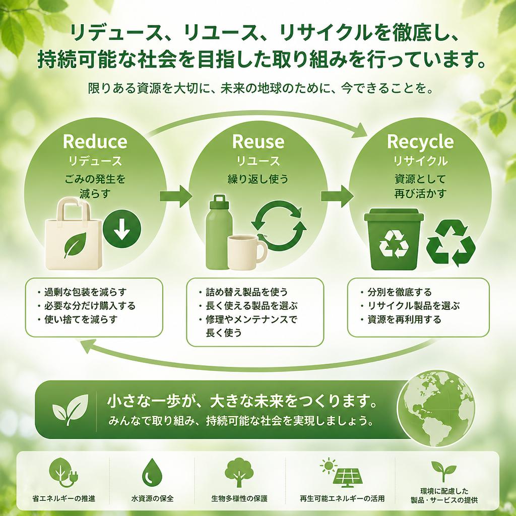 環境を守る取り組み—3R活動について
