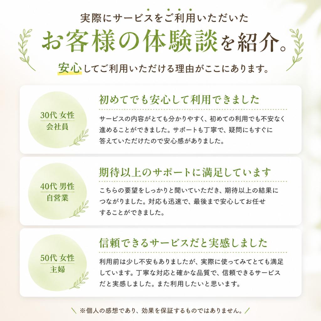 お客様の声