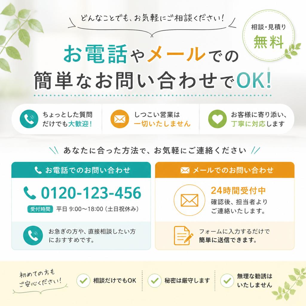 今すぐお問い合わせ - あなたのニーズにお応えします！