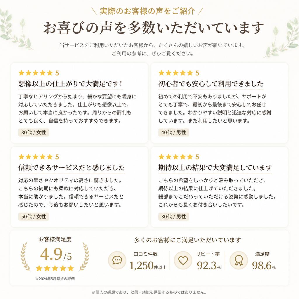 お客様の声