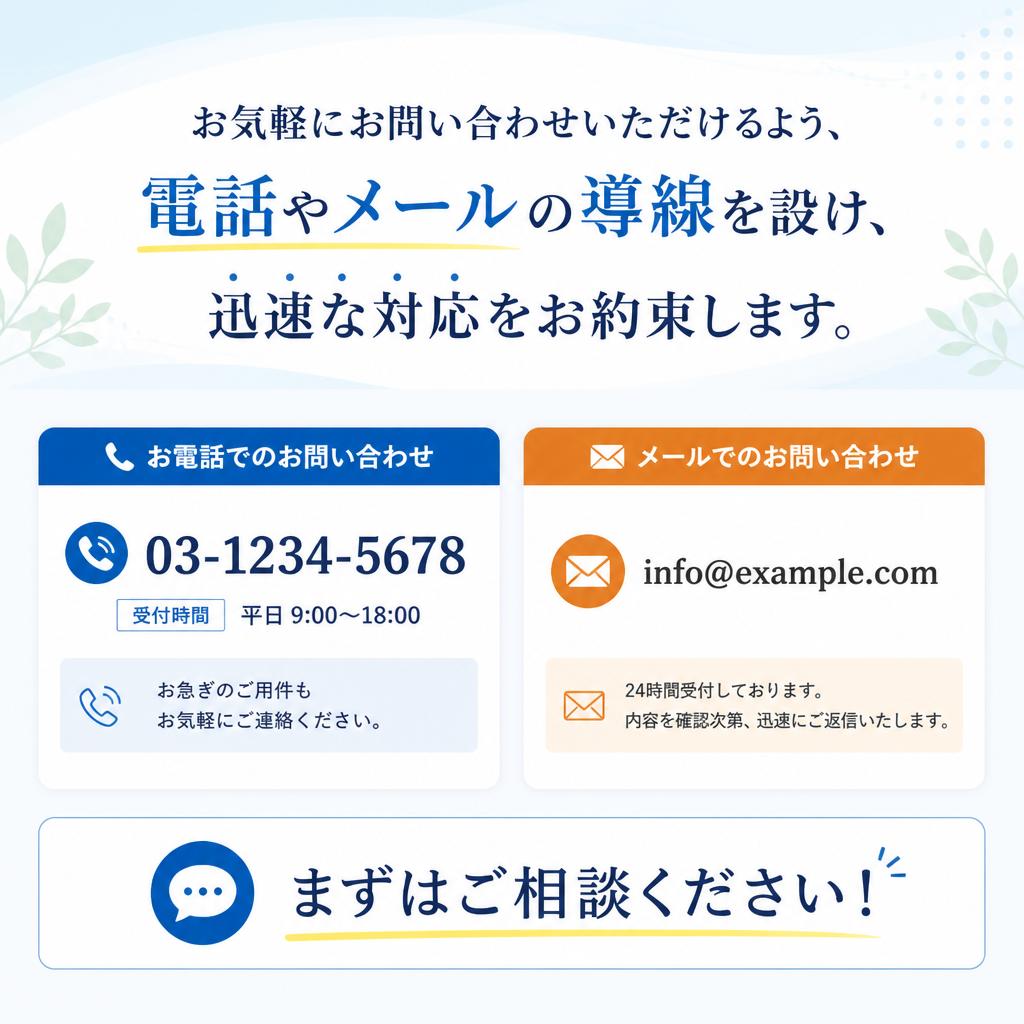 今すぐ問い合わせ！