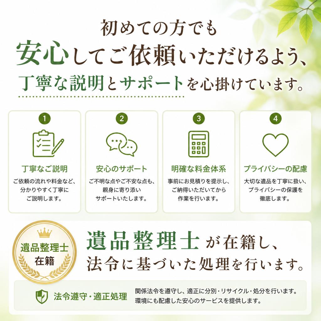 4. 安心のサポート体制