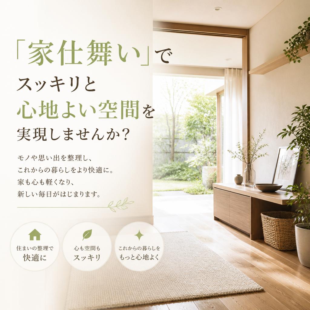 「家仕舞い」でスッキリと心地よい空間を実現しませんか？