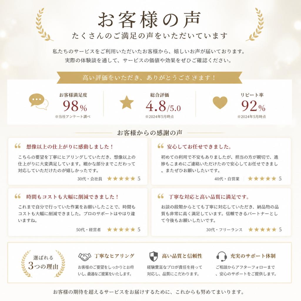 お客様の声