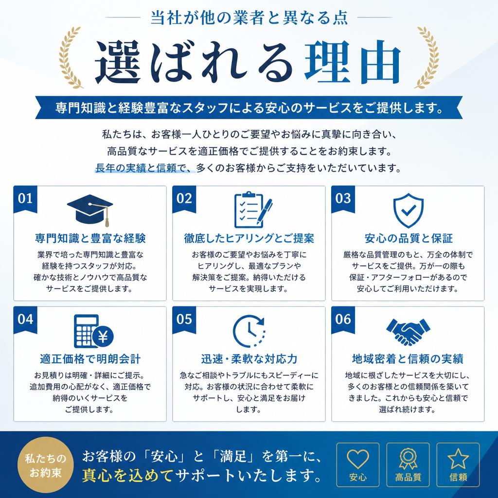 選ばれる理由