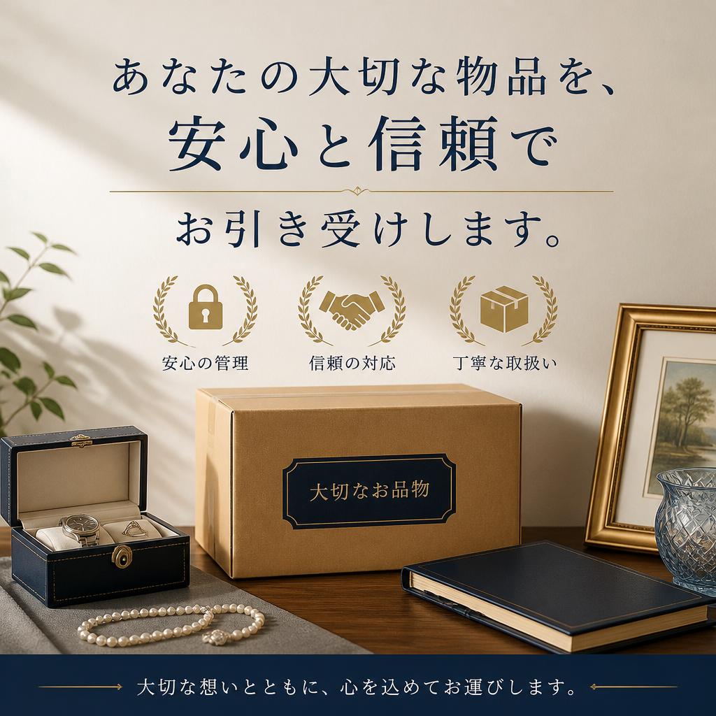 あなたの大切な物品を、安心と信頼でお引き受けします。
