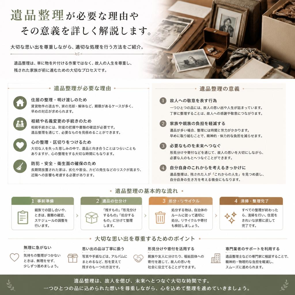 遺品整理の重要性