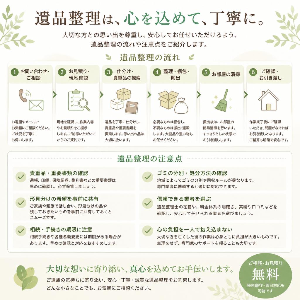 2. 遺品整理のプロセス