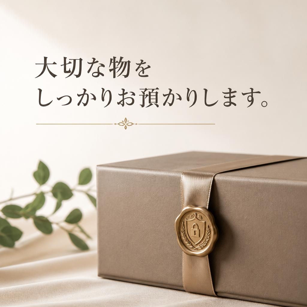 大切な物をしっかりお預かりします。