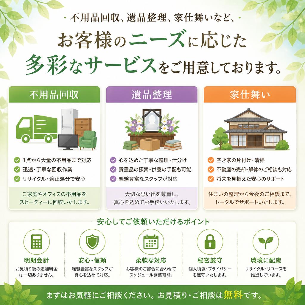 多様なサービスのご紹介