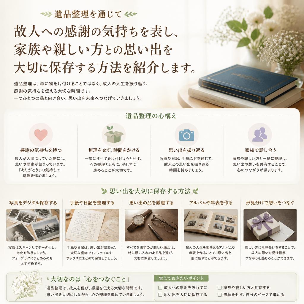 心のこもった「家仕舞い」を