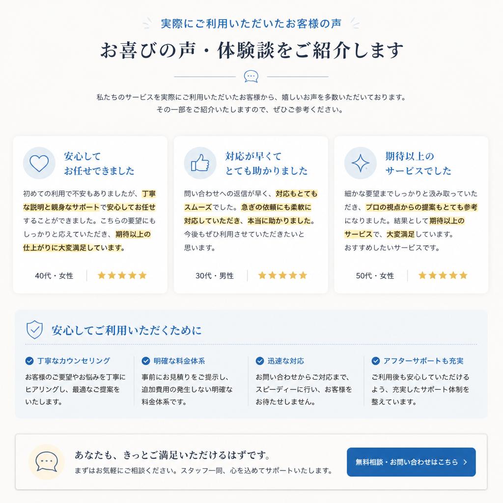 5. お客様の声