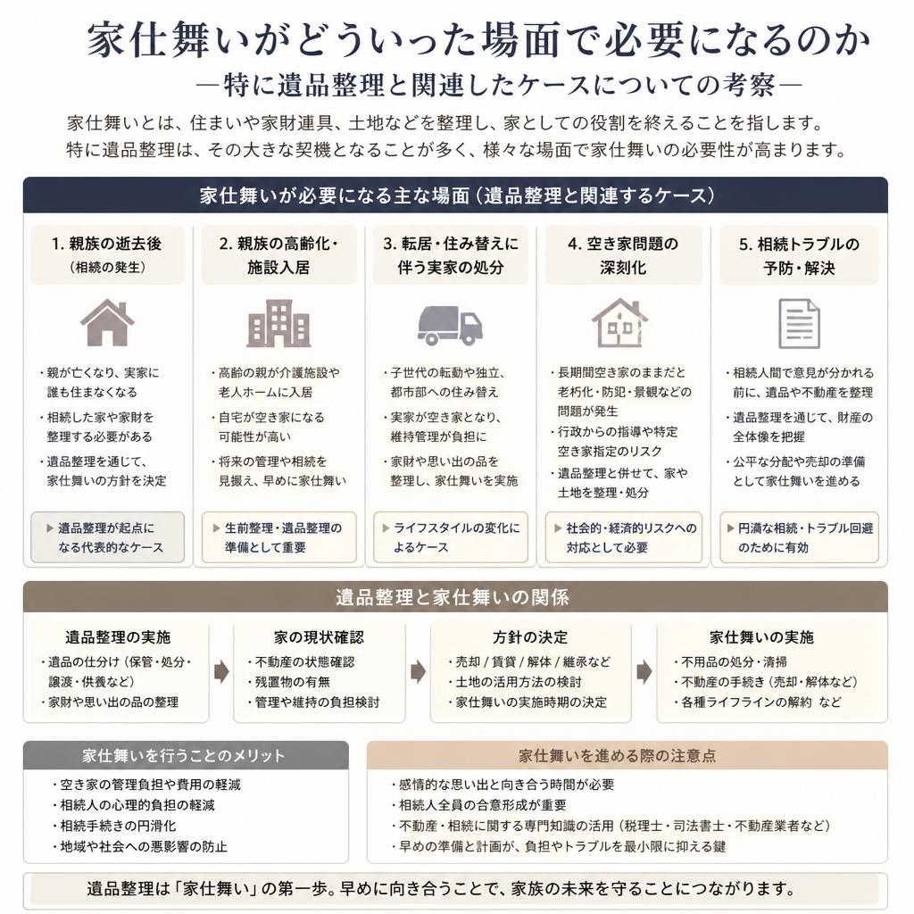 家仕舞いの必要性