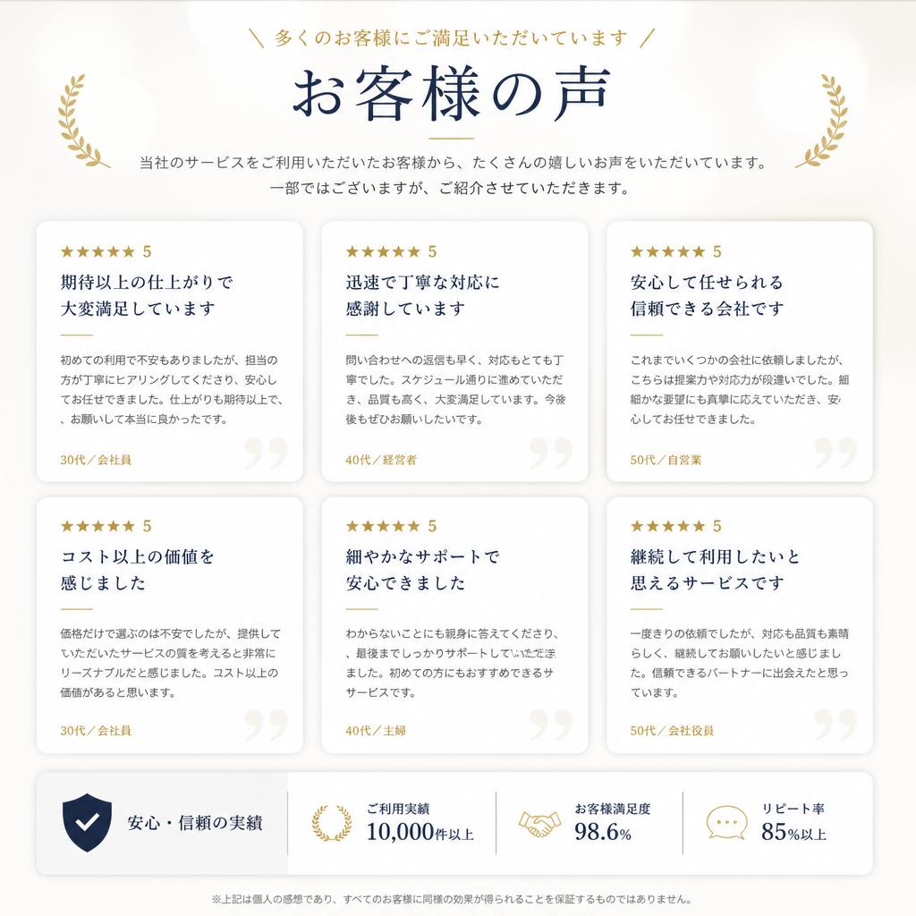 お客様の声