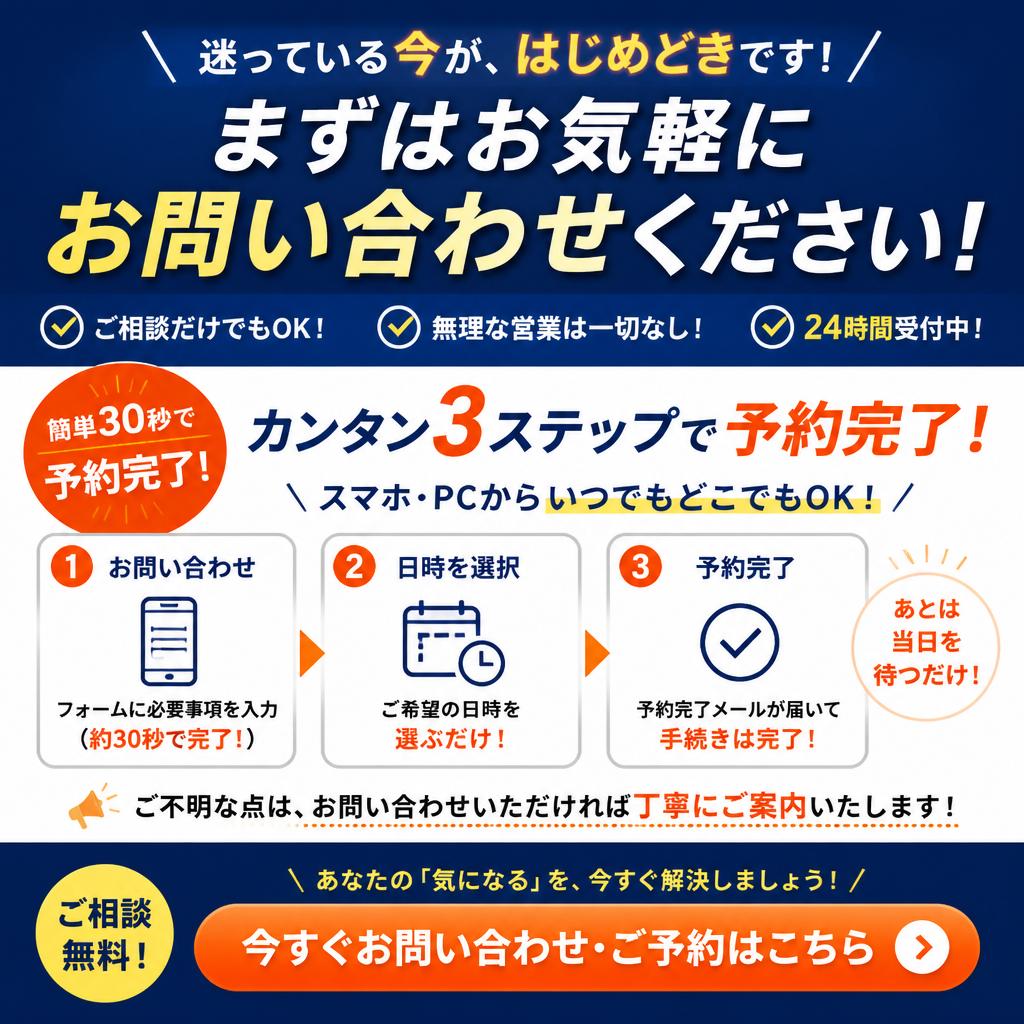 今すぐお問い合わせを！