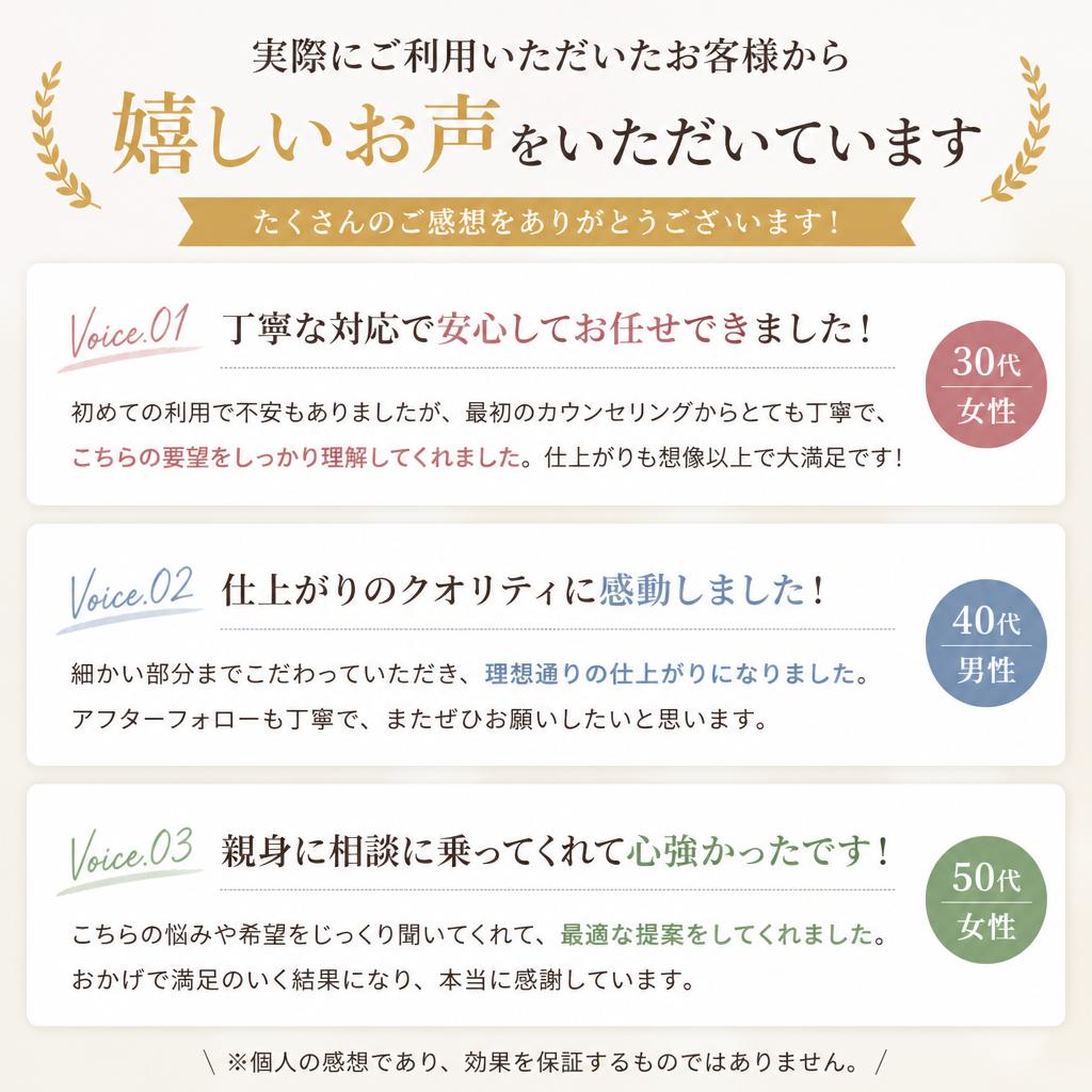 お客様の声