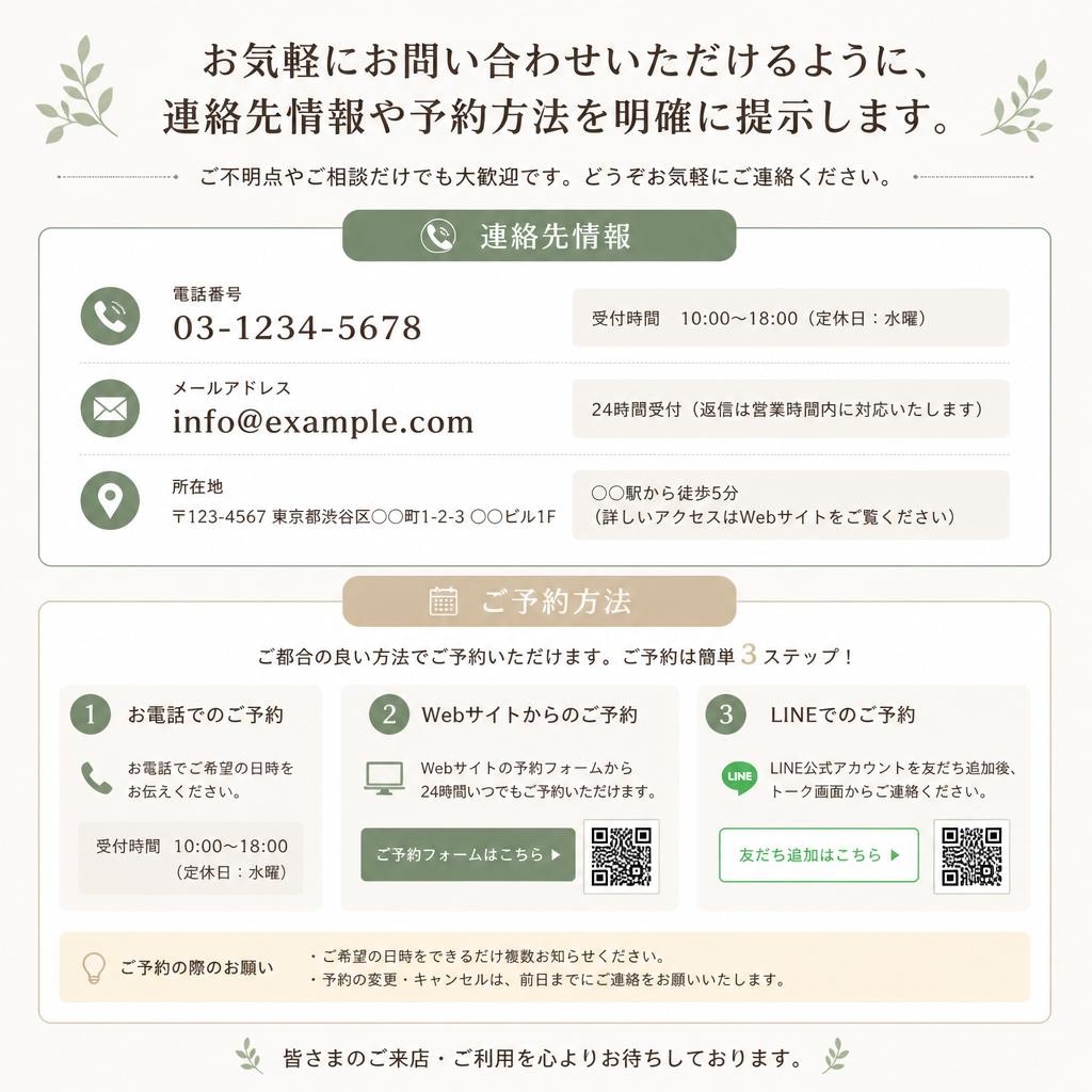 今すぐお問い合わせを！