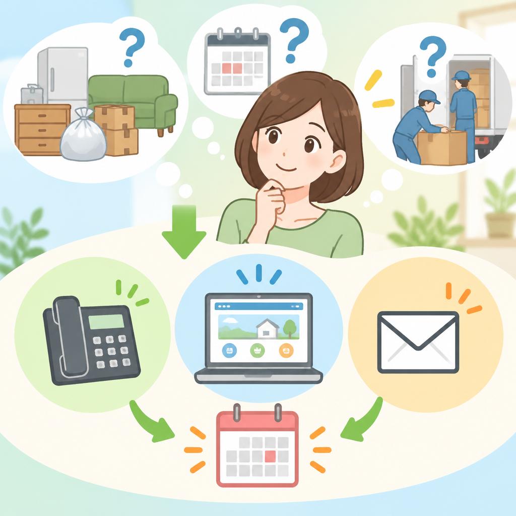 まずは無料見積もりから。あなたに合った片付け方をご提案