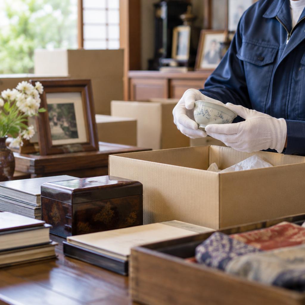 遺品整理士在籍。思い出の品も、丁寧に見極めて整理