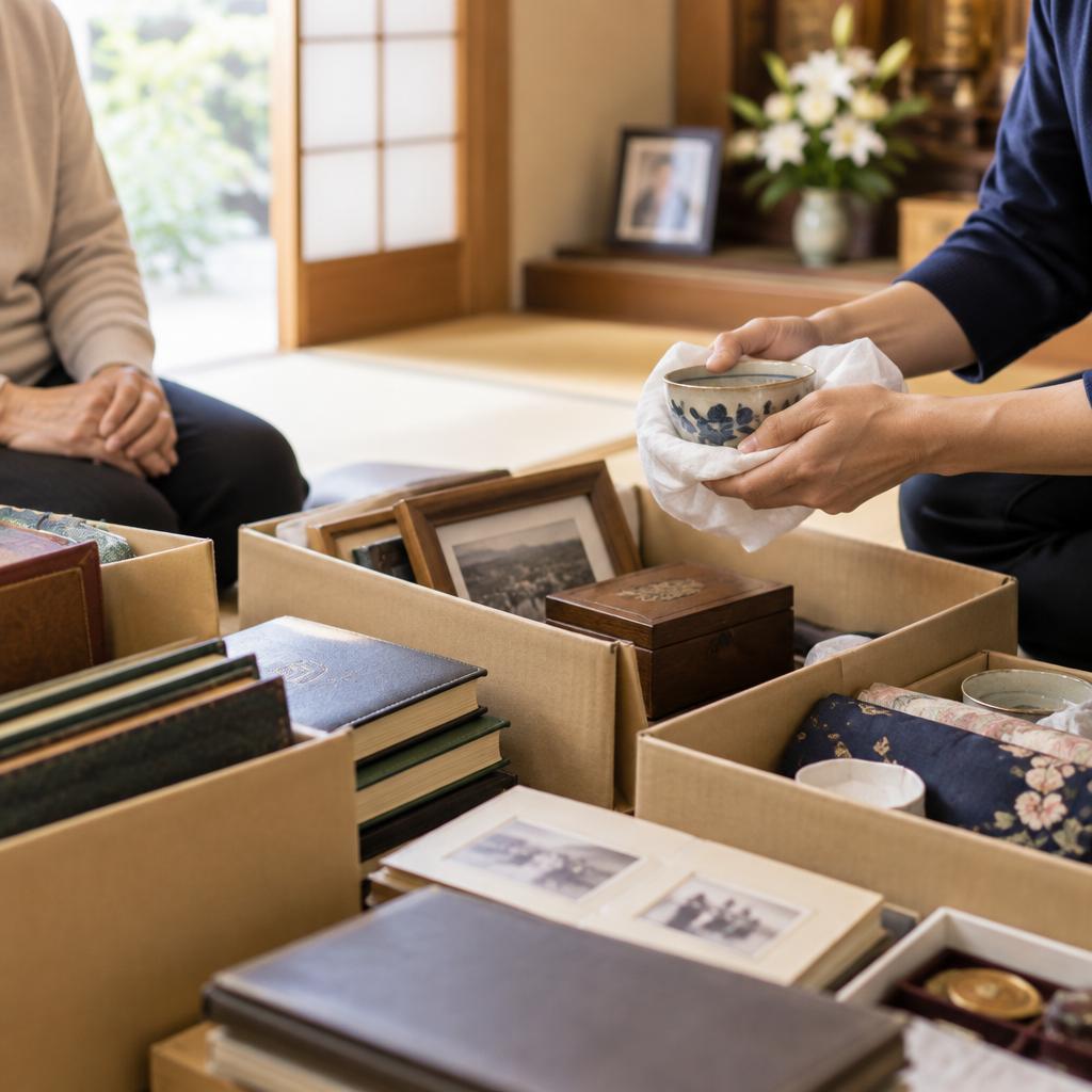 思い出を大切に、品物一つひとつに向き合います