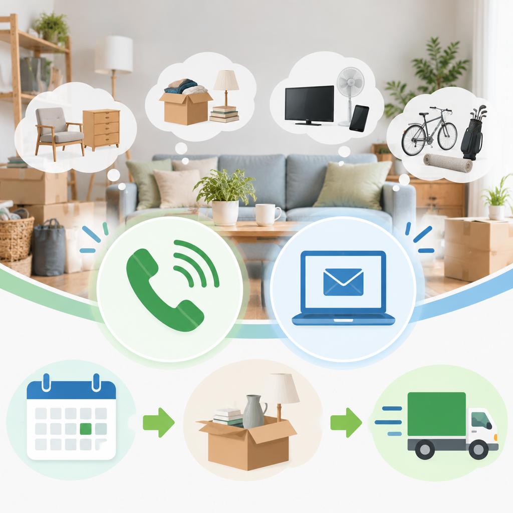 不要品の整理に迷ったら、まずは無料見積もりへ