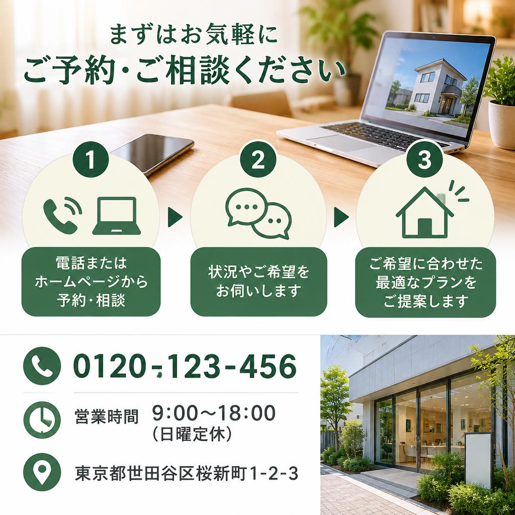 片付けの第一歩は、無料見積もりのご相談から